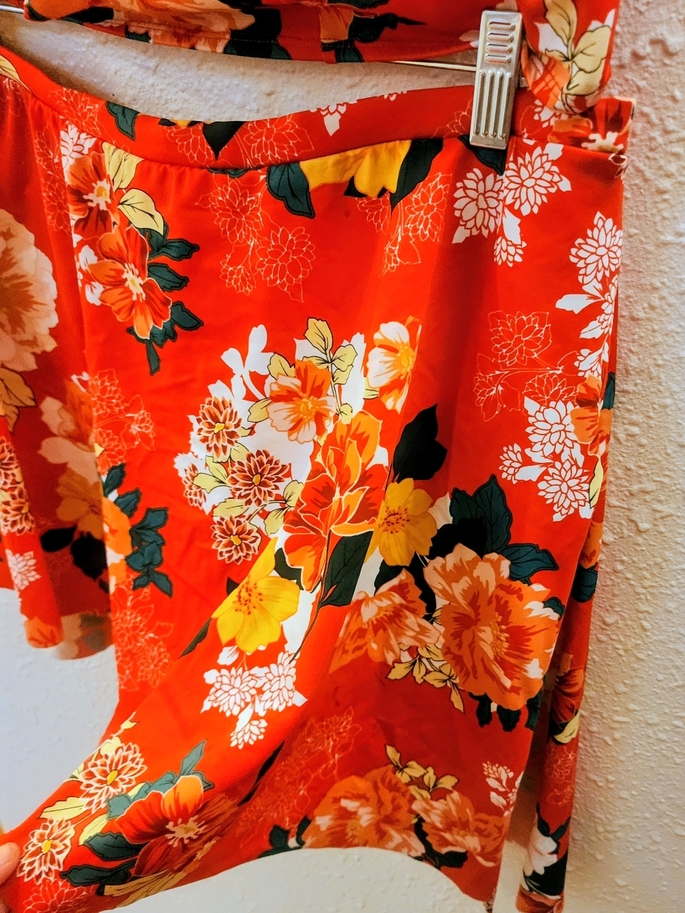 SZ 1 torrid Red Floral Two-Piece Swimsuit with Skirted Bottom - Picture 4 of 12